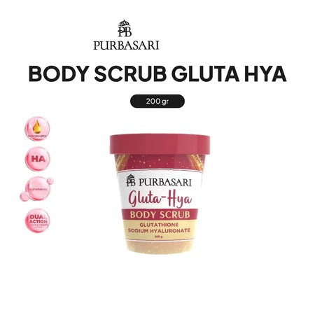 PURBASARI GLUTA HYA Body Scrub 200Gr - Lulur Badan (SG)