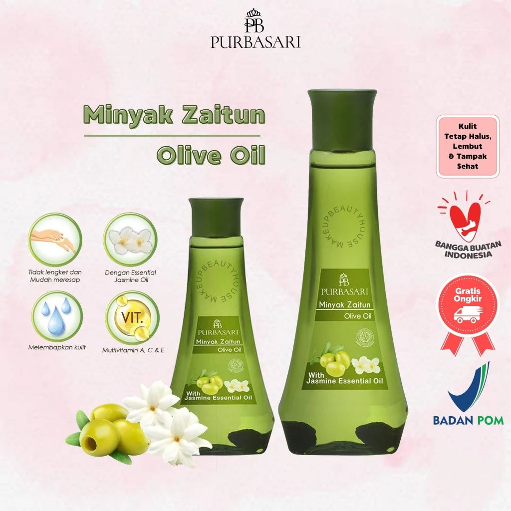 PURBASARI Minyak Zaitun - Olive Oil With Jasmine Essential Oil 150ml (SG)