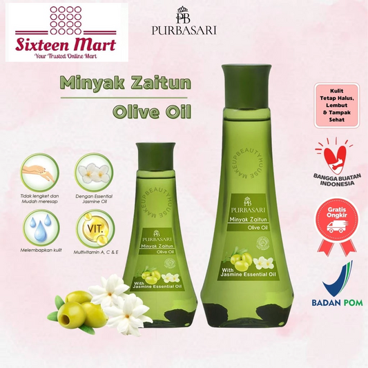 PURBASARI Minyak Zaitun - Olive Oil With Jasmine Essential Oil 150ml (SG)