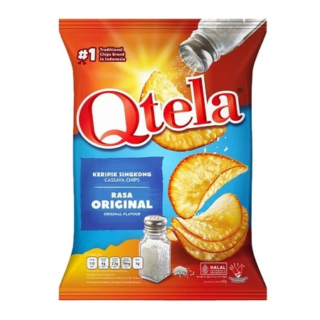 QTELA Singkong Original 55 Gr Cassava Chips (SG)