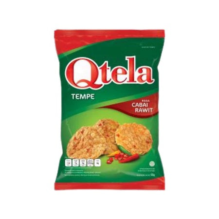 QTELA Tempeh Chips Keripik Tempe 55 gram Crispy Delicious (SG)