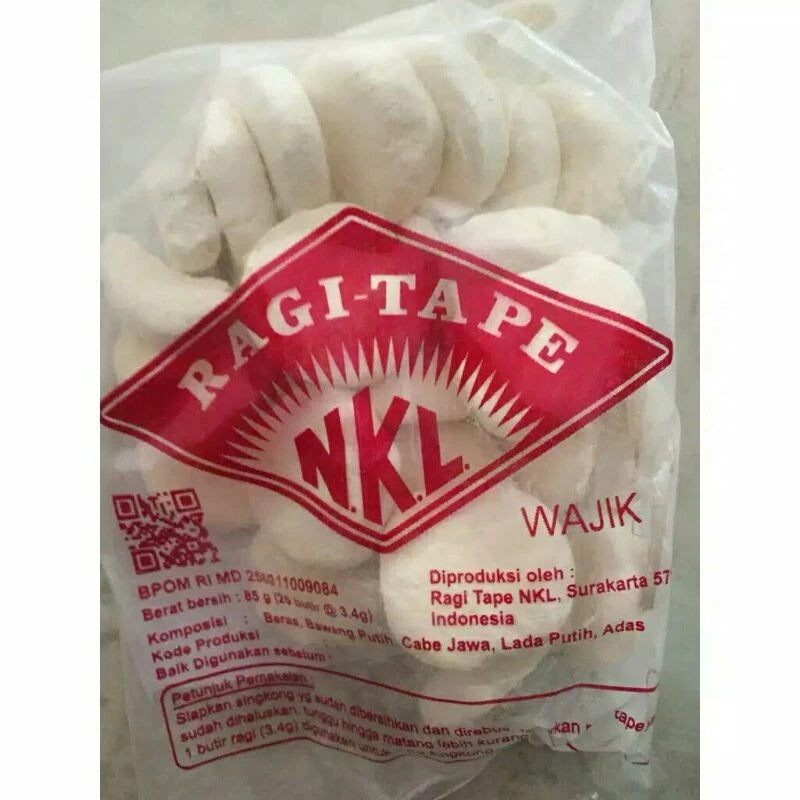 Ragi Tape NKL Wajik 85 gram 25 butir (SG)