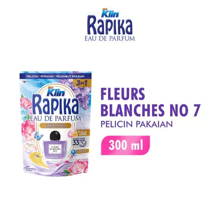 RAPIKA REFILL 1 Pouch - 3 in 1 -> Pelicin - Pewangi - Pelembut Pakaian (SG)