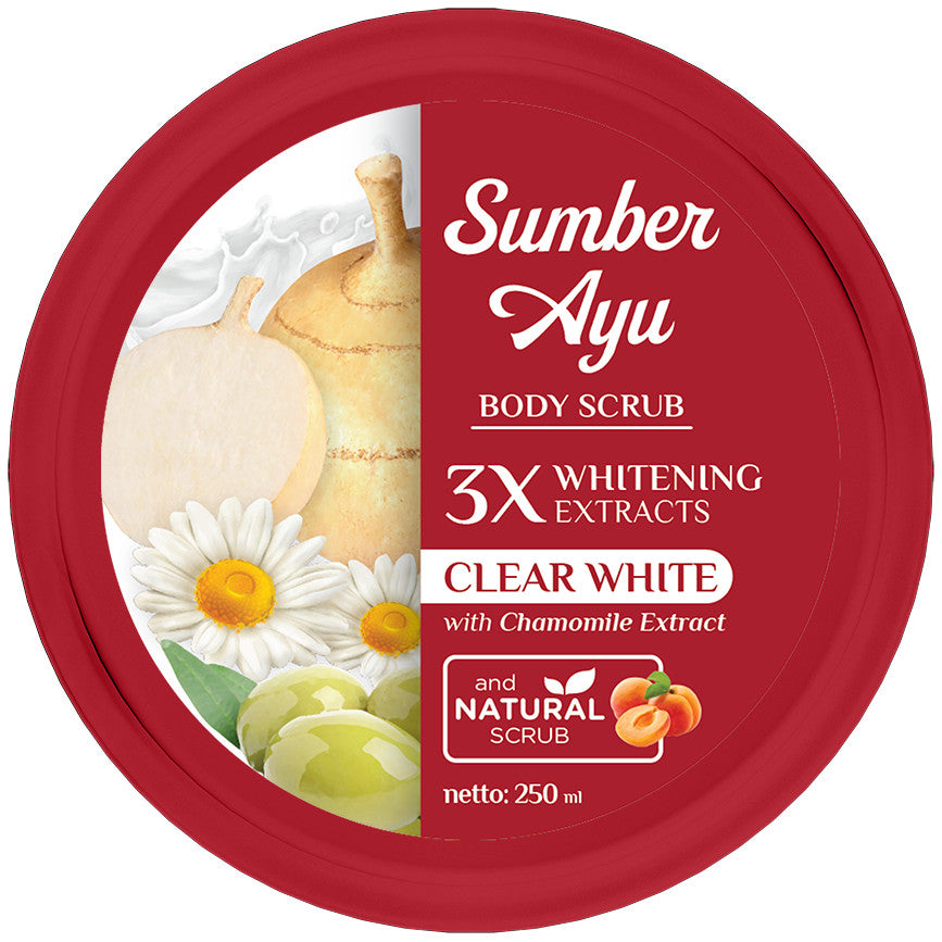 SUMBER AYU White Body Scrub 250 ML Lulur Mandi (SG)