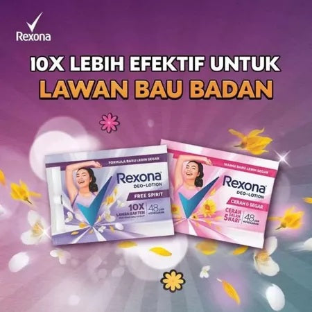 REXONA Sachet Deo Lotion Free Spirit – Lotion Deodorant Wanita (SG)