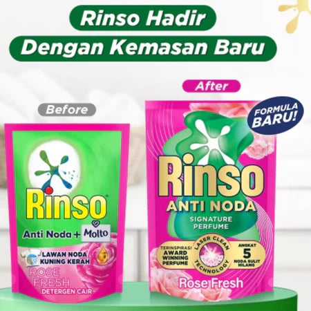 RINSO Detergen Cair Anti Noda Liquid Detergent Signature Perfume 700 ml (SG)