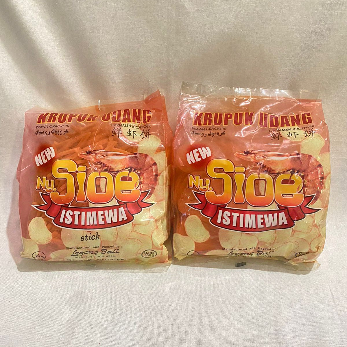 Ny SIOE Kerupuk Udang STICK Prawn Crackers Istimewa (SG)