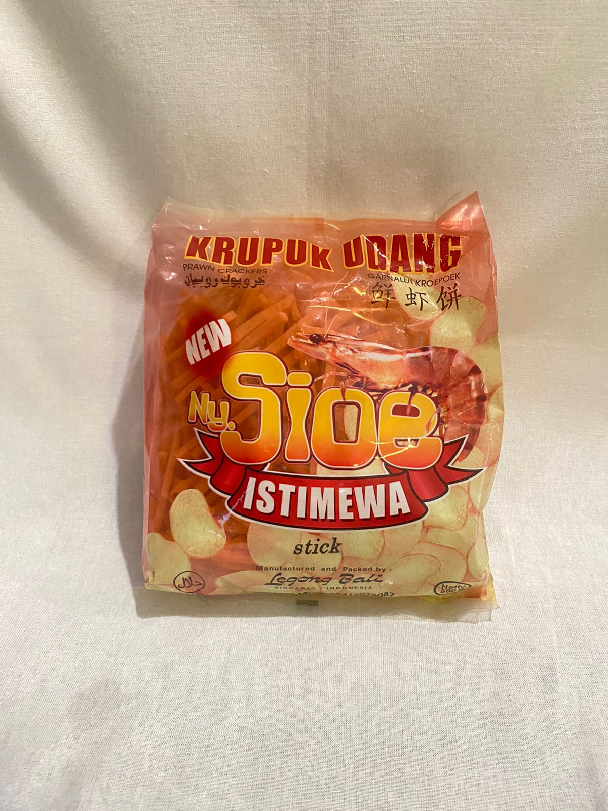 Ny SIOE Kerupuk Udang STICK Prawn Crackers Istimewa (SG)