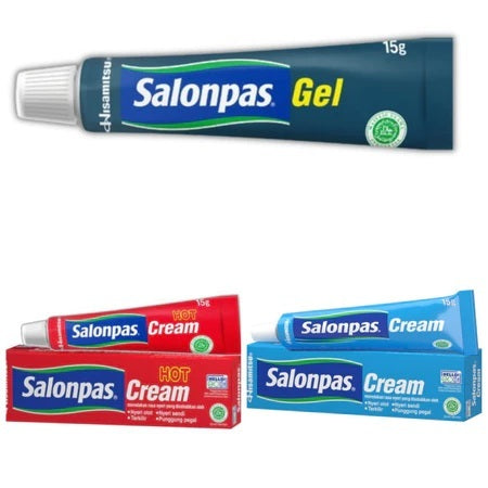 Salonpas Gel dan Cream Pereda Nyeri Otot - Meredakan Nyeri Otot, Punggung, dan Sendi dengan Efek Hangat dan Sejuk (SG)