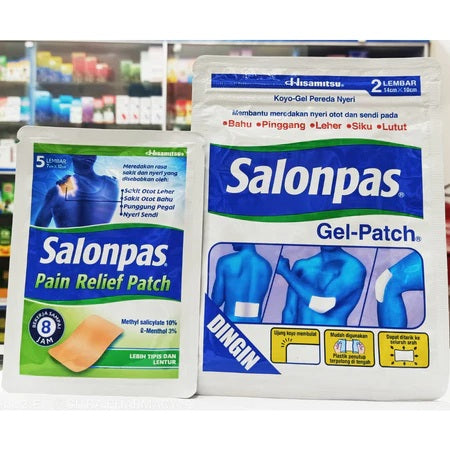 Salonpas Pain Relief Patch & Gel Patch - Meredakan Pegal Linu dan Nyeri Otot (SG)