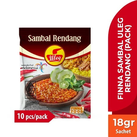 Sambal FINNA (Finna Chili) sachet 1 pcs | Jar Bottle 180gram | Pack 10 sachets AVAILABLE ALL VARIAN (SG)
