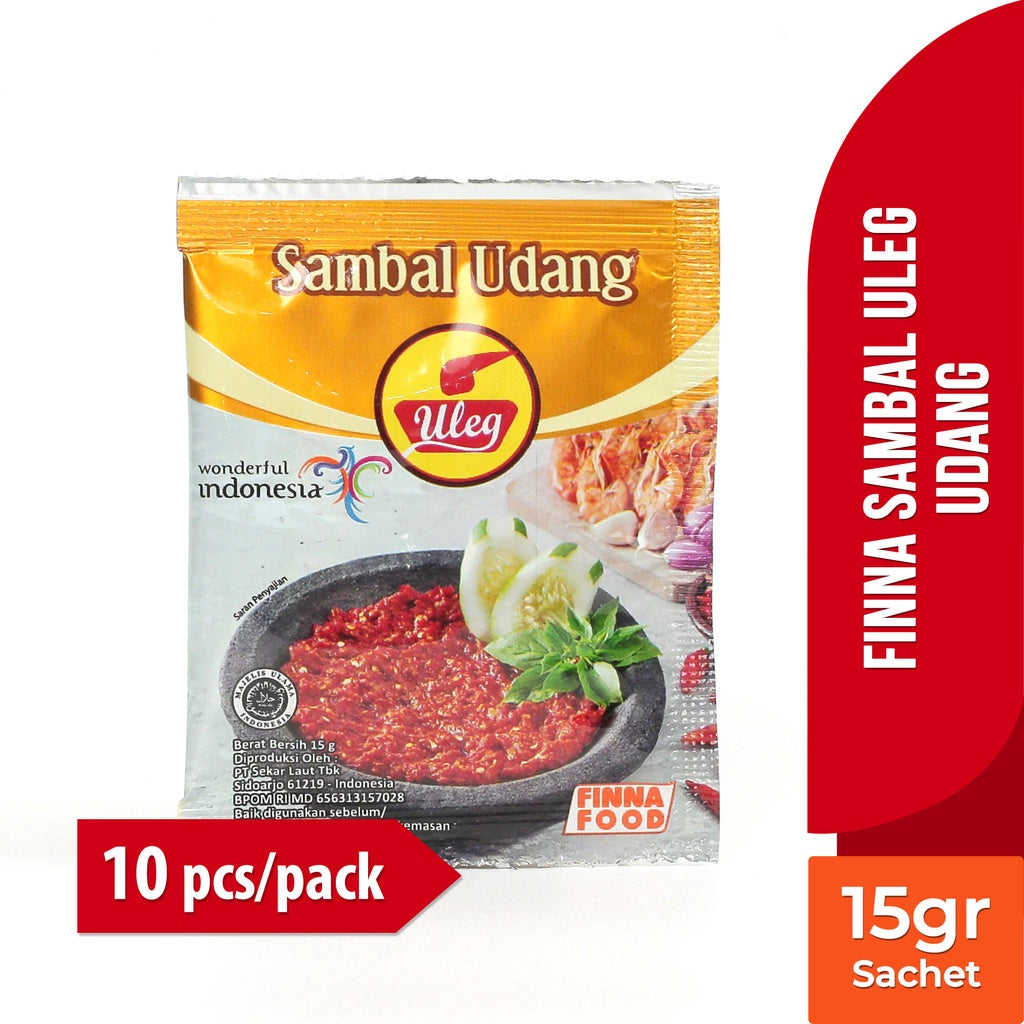 Sambal FINNA (Finna Chili) sachet 1 pcs | Jar Bottle 180gram | Pack 10 sachets AVAILABLE ALL VARIAN (SG)