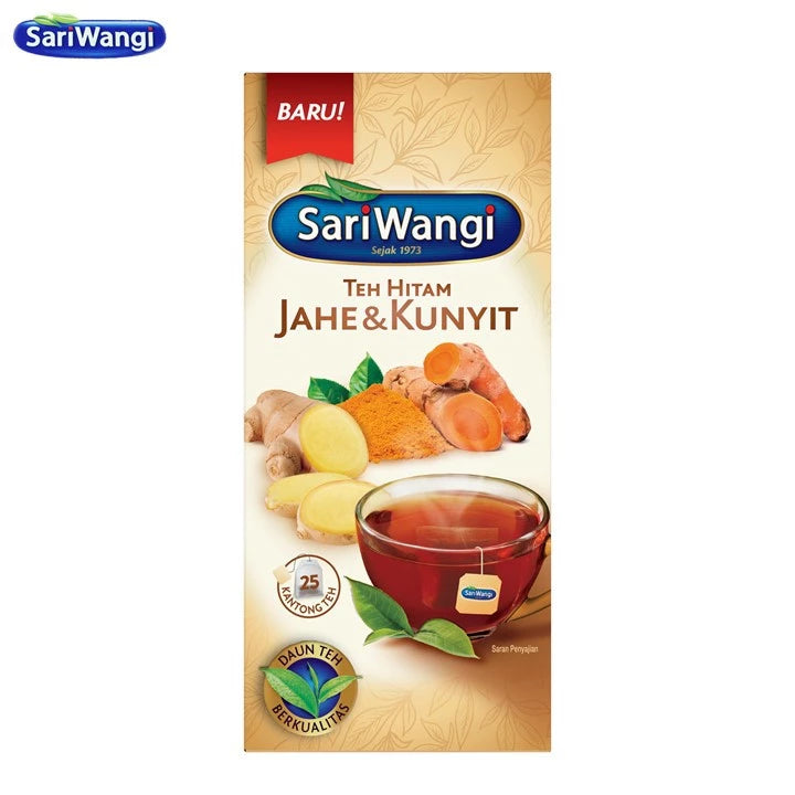 SARI WANGI Teh Celup Asli Original | Melati | Mawar | Jahe & Kunyit | Kurma & Madu | Sari Murni per box 25 teabags (SG)