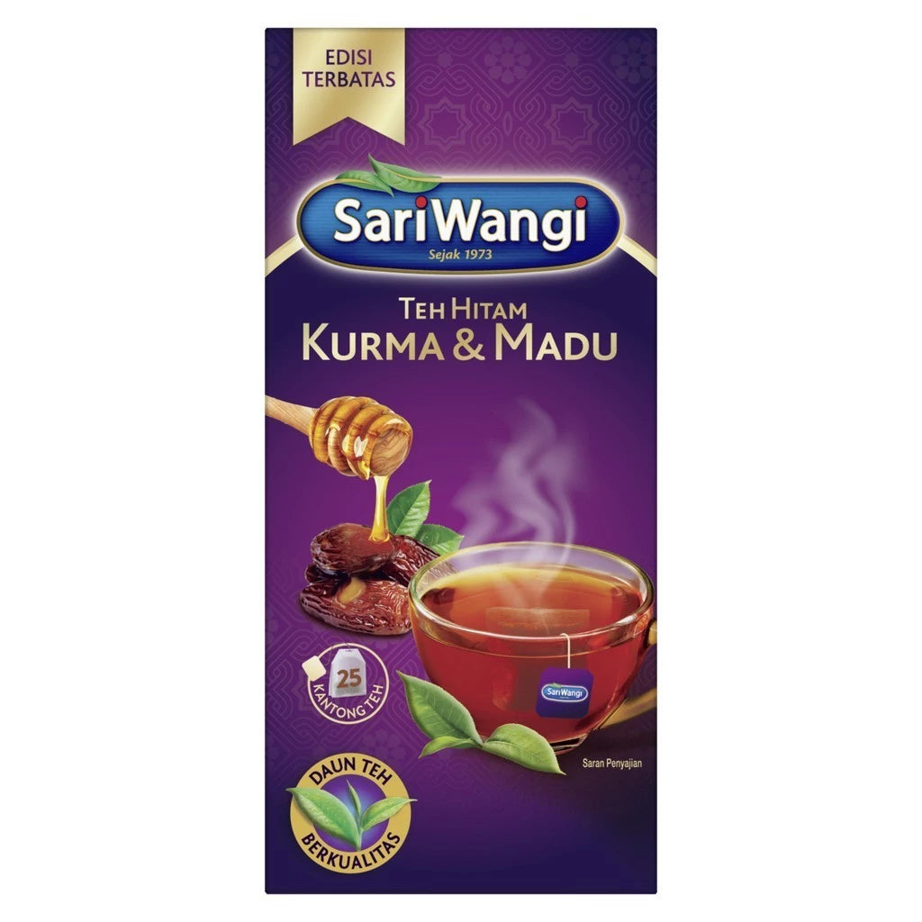 SARI WANGI Teh Celup Asli Original | Melati | Mawar | Jahe & Kunyit | Kurma & Madu | Sari Murni per box 25 teabags (SG)