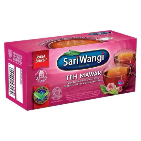SARI WANGI Teh Celup Asli Original | Melati | Mawar | Jahe & Kunyit | Kurma & Madu | Sari Murni per box 25 teabags (SG)
