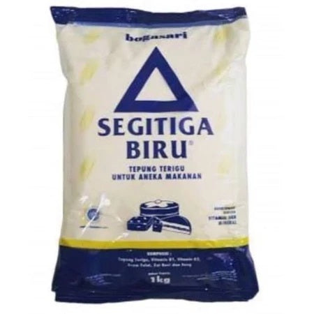 BOGASARI Tepung Terigu Segitiga Biru, Kunci Biru, Cakra Kembar 1 KG (SG)
