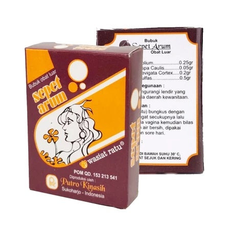 SEPET ARUM Herbal Formulated for woman 1 box contain 10 sachets (SG)