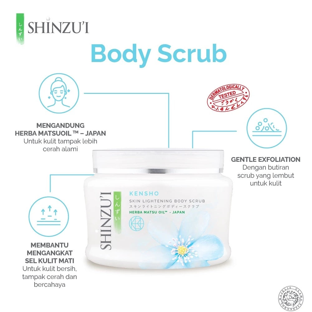 SHINZUI SKIN LIGHTENING BODY SCRUB SERIES | SHINZUI LULUR (SG)