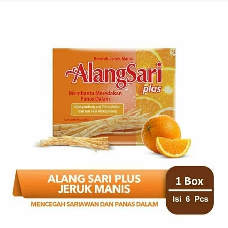 SIDOMUNCUL ALANGSARI PLUS Jeruk Manis/Jeruk Nipis/Sirsak 1 Box Contain 6 Sachets (SG)