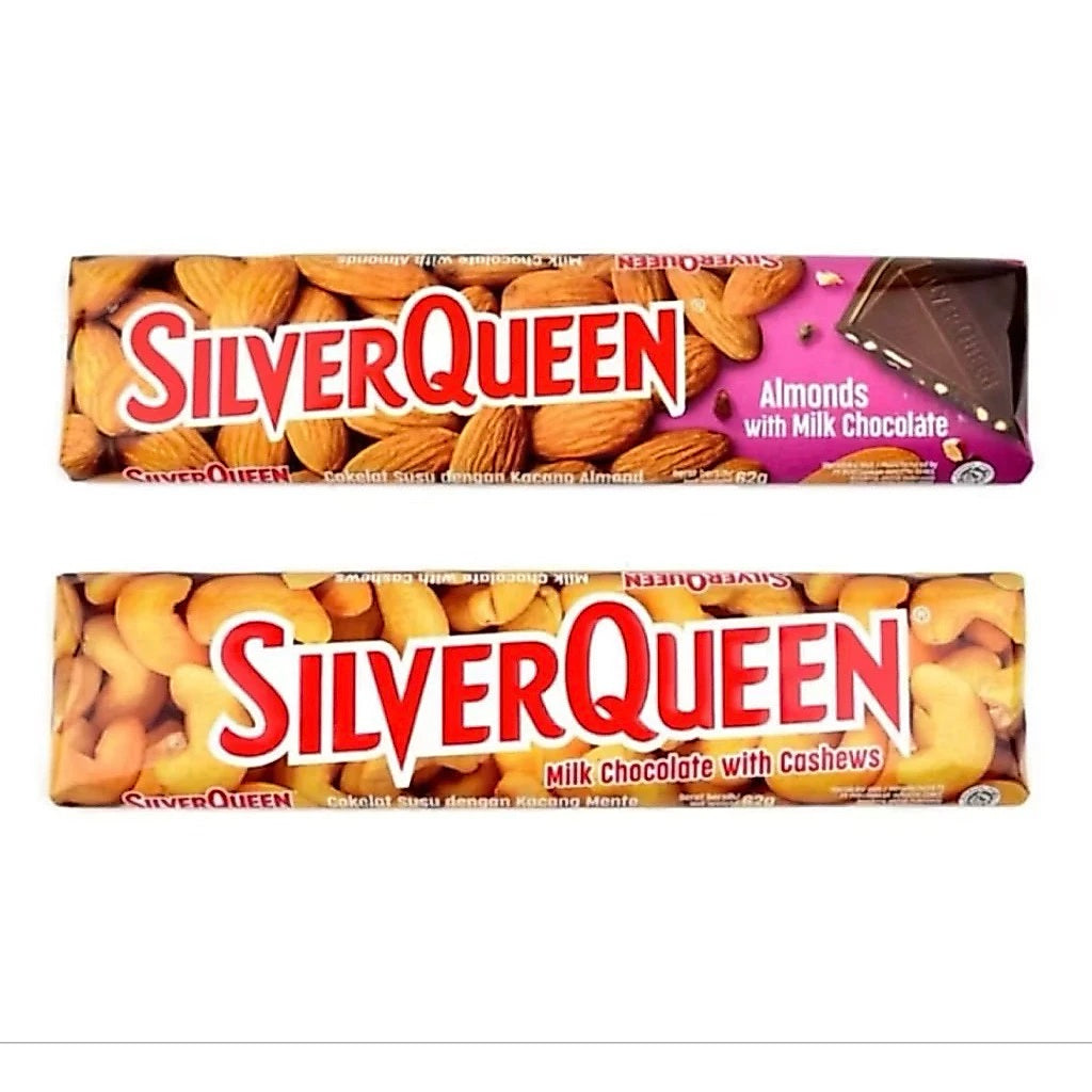 SILVERQUEEN Milk Chocolate - Silverqueen Almond & Cashew 52gr (SG)