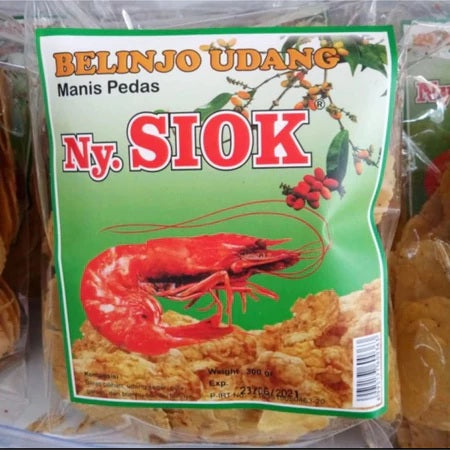 Kerupuk Ny Siok STICK/OVAL Shrimp Cracker 500 Grams Krupuk Keropok Udang (SG)
