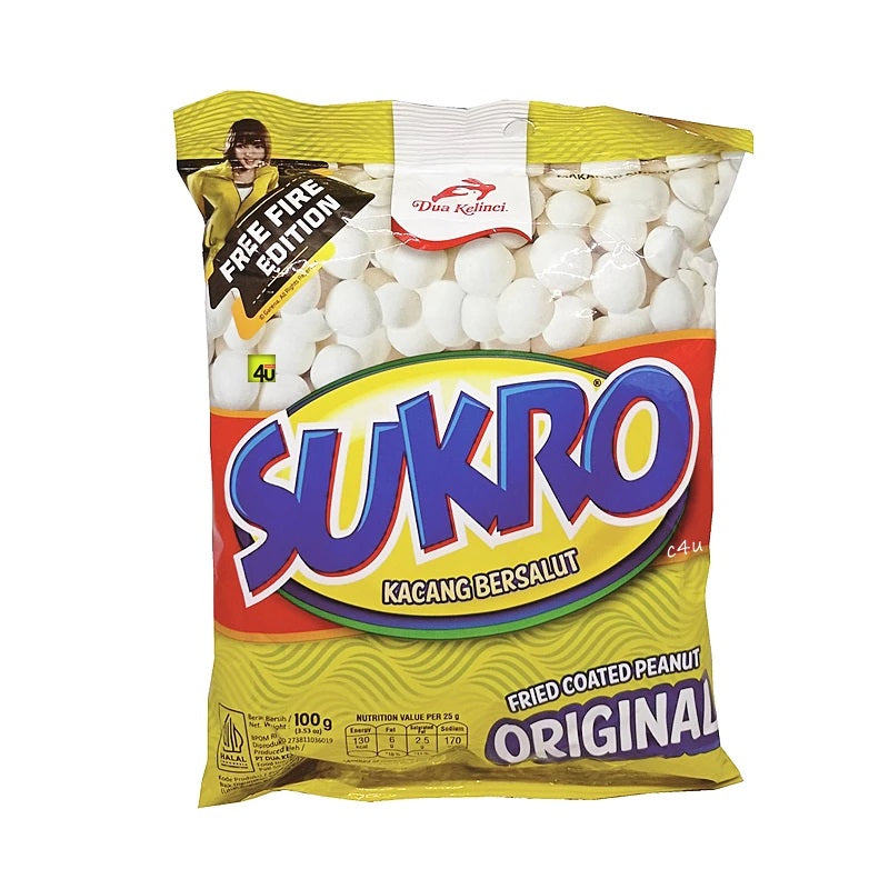 Dua Kelinci SUKRO Snack Kacang Bersalut 95 gr (SG)