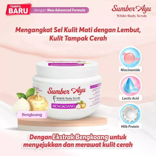 SUMBER AYU White Body Scrub 250 ML Lulur Mandi (SG)
