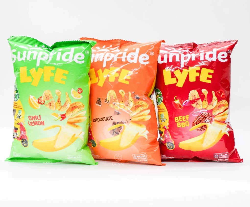 Sunpride Lyfe Cavendish Banana Chips 55gr - Sunpride Keripik Pisang (SG)
