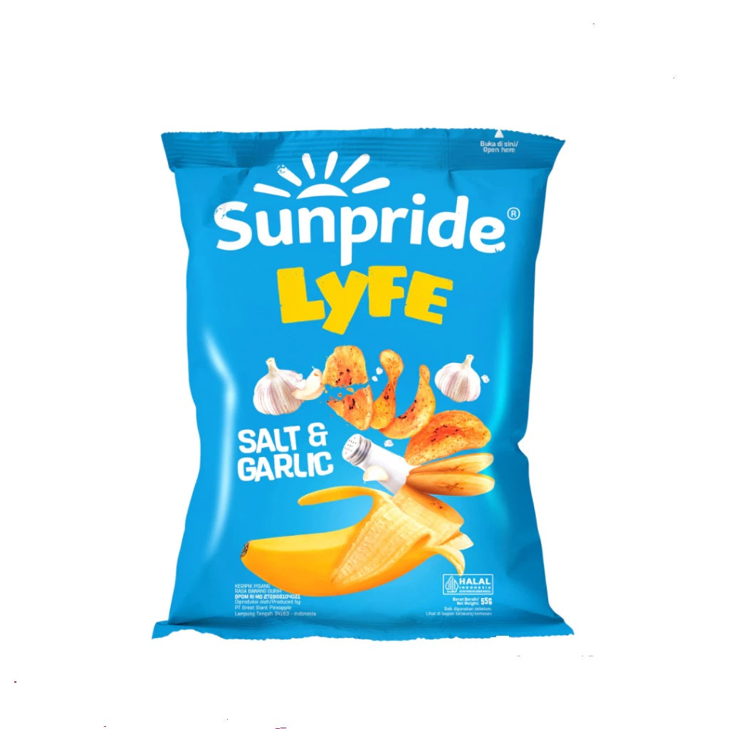 Sunpride Lyfe Cavendish Banana Chips 55gr - Sunpride Keripik Pisang (SG)