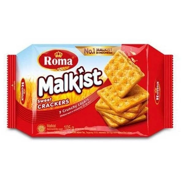 Bundle ROMA MALKIST Crackers Biskuit per PACK contain 6 pcs (SG)