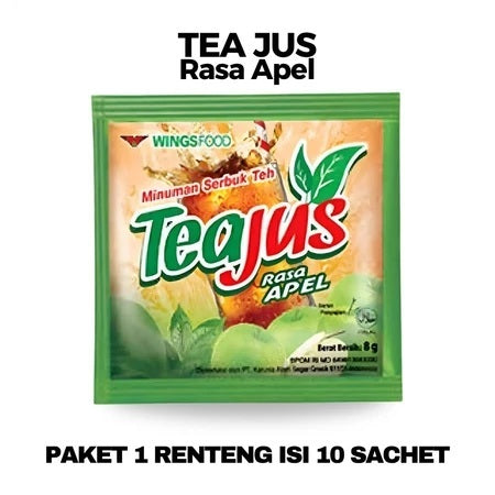 TEA JUS Powder Drink Minuman serbuk per pack renteng isi 10 pcs sachet (SG)