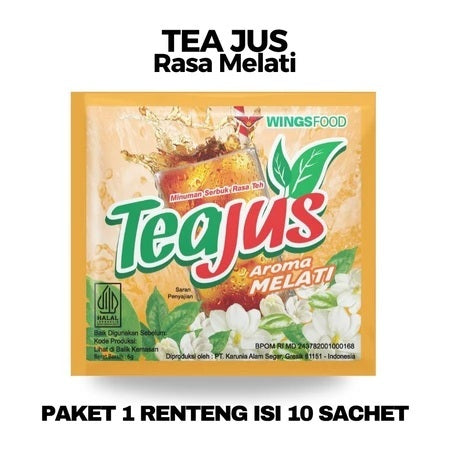 TEA JUS Powder Drink Minuman serbuk per pack renteng isi 10 pcs sachet (SG)
