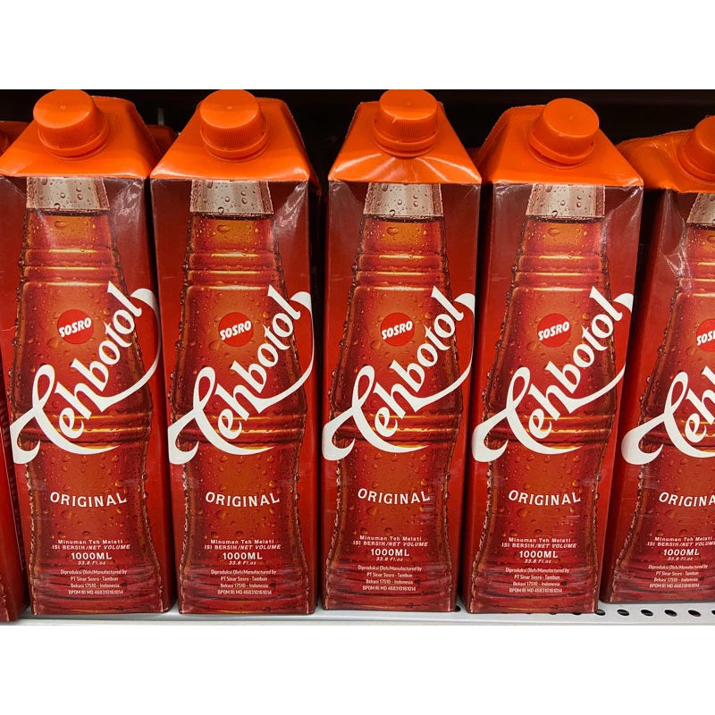 Bundle 1 CTN SOSRO Teh Botol (TETRAPACK) 250ML OR 1 LITER (SG)