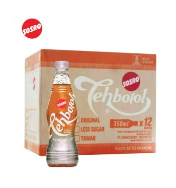 Bundle 1 CTN SOSRO Teh Botol LESS SUGAR OR ORIGINAL OR TAWAR 350ml (SG)