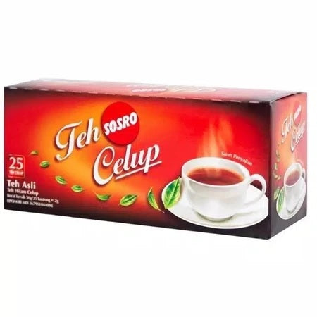 Teh Celup SOSRO Asli Tea per Box contain 25 teabags (SG)