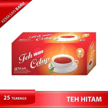 Teh Celup SOSRO Asli Tea per Box contain 25 teabags (SG)