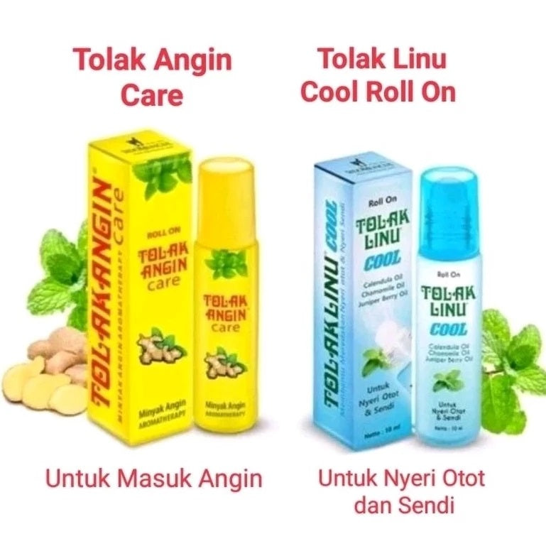 Tolak Angin Care Tolak Linu Cool Aromatherapy Oil Roll On (SG)