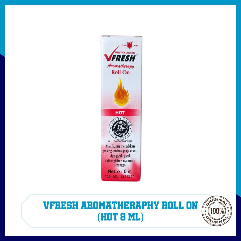 VFRESH Cap Lang FRESH Minyak Angin Aromatherapy Oil Roll 1 pack x 10ml (SG)
