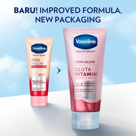 Vaseline Healthy Bright Gluta Vitamin Soft Glow / Fresh Glow / Firm Glow / Hijab Protect / Hijab Radiant / Sunscreen Serum SPF30++ (SG)