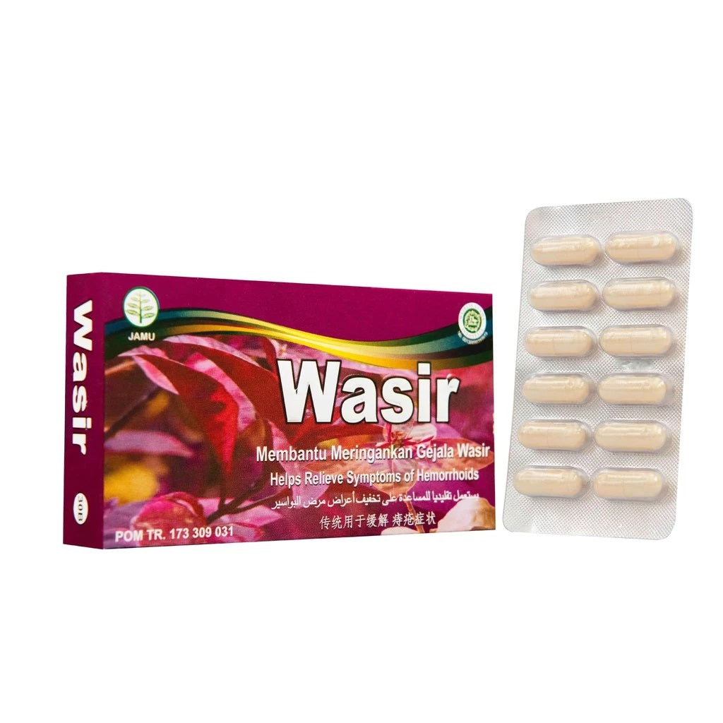 Jamu Herbal WASIR 12 Kapsul Meringankan Wasir (SG)