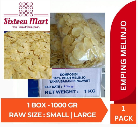 Emping Melinjo (Kerupuk Emping) 1000gram No Brand OR Brand MY (SG)