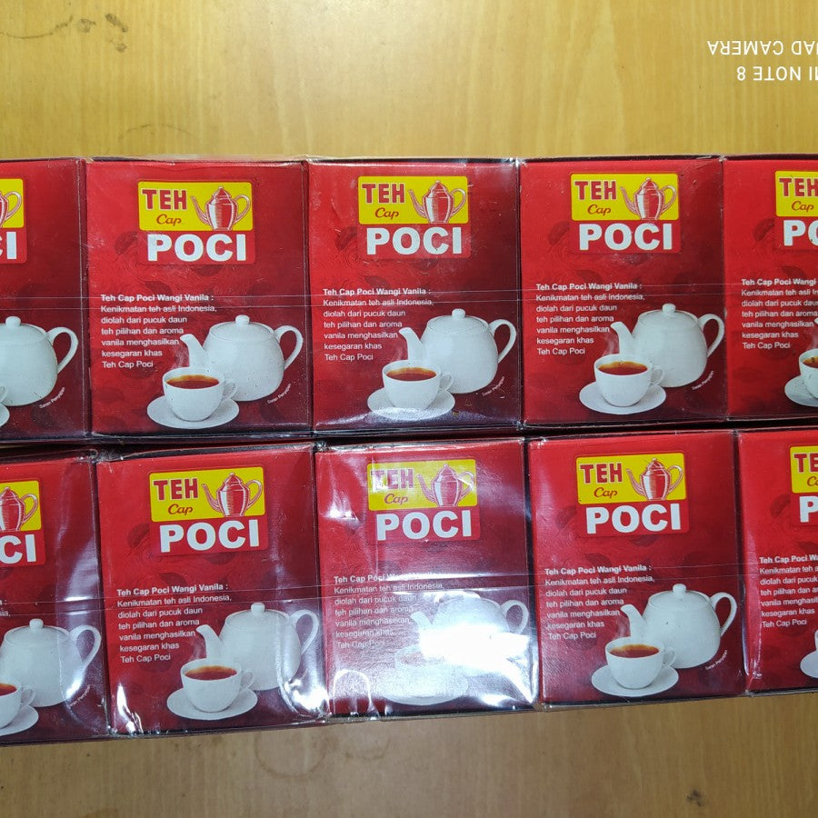 Black Poci Tea Powder Vanilla 1 box 50 gram (SG)