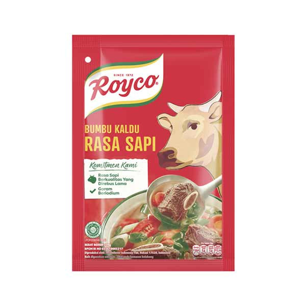 Royco Bumbu Kaldu Sapi / Ayam | Royco Seasoning | Indonesian Seasoning | Beef Seasoning | Chicken Seasoning Sachet 1 x 220gr (SG)