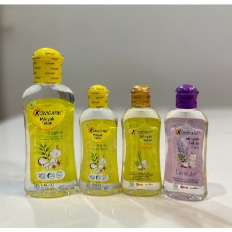 KONICARE Minyak Telon / Minyak Telon Plus Lavender / Minyak Telon Extra Lemongrass 60ML or 125ML (SG)