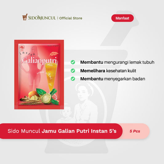 SIDOMUNCUL Galian Putri, 5 sachet x 14 g per box (SG)