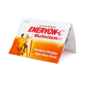 ENERVON-C 1 STRIP X 4 TABLET - Multivitamin Suplemen Kesehatan (SG)