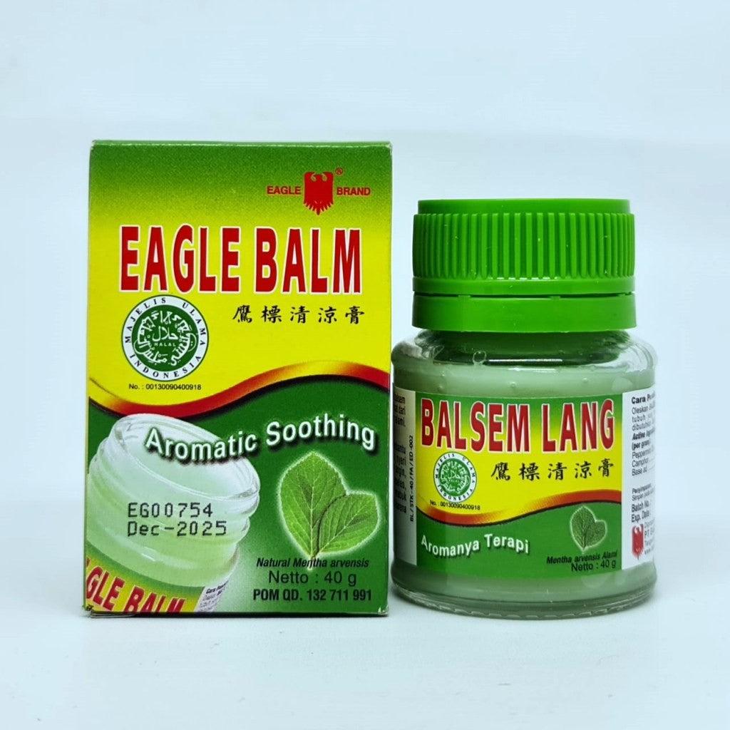 EAGLE BALM Balsem Cap Lang 10 Gr / 20 Gr / 40 Gr Medicine Rub Balsam Muscle Ointment (SG)