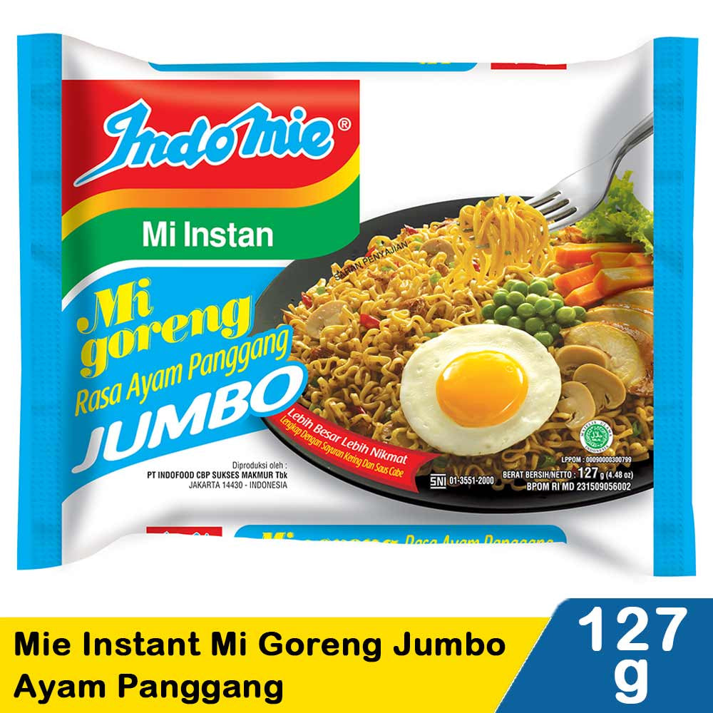 Indomie Instant Noodle MIE GORENG JUMBO 1 pcs (SG)