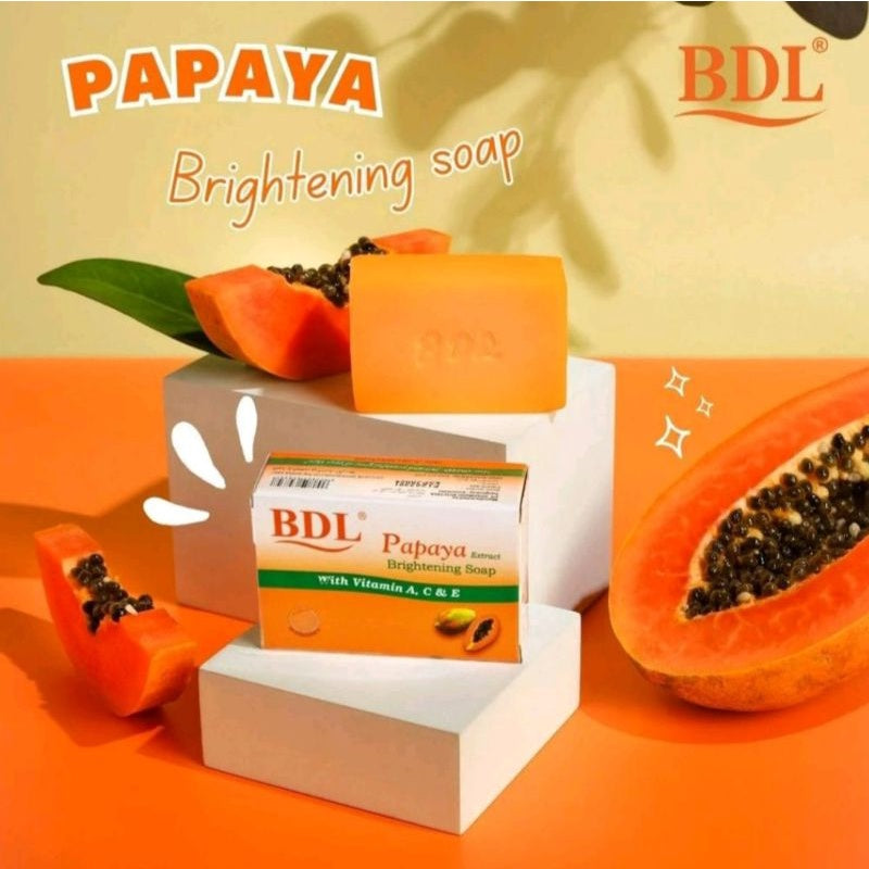 BDL PAPAYA EXTRACT - BRIGHTENING SOAP 1 X 90GR | 128GR (SG)
