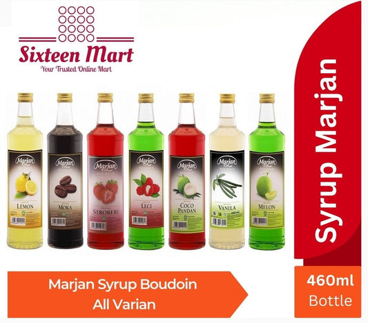 MARJAN SYRUP ASSORTED 1 BOTTLE COMPLETE FLAVOURS (SG)
